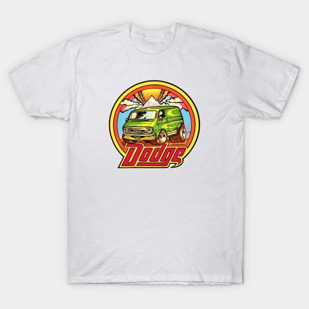 Early 70s Dodge Van T-Shirt by DCMiller01
